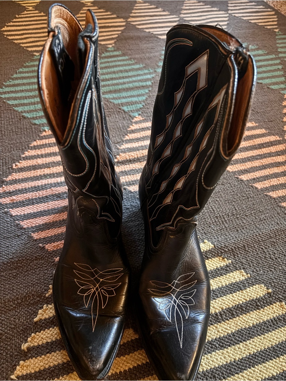 1950s ACME Inlay Boots | RARE, Authentic, Vintage | 9